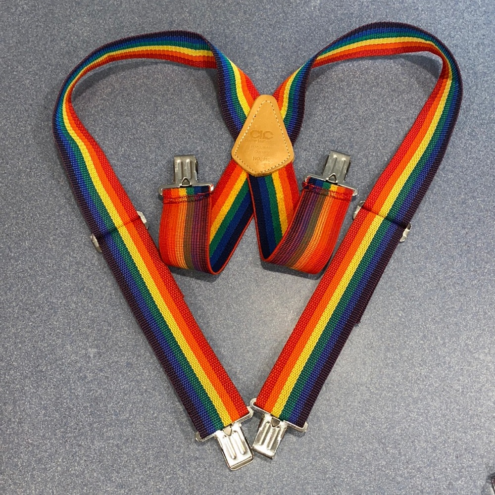 CLC heavy duty Rainbow 🌈 Pride suspenders!